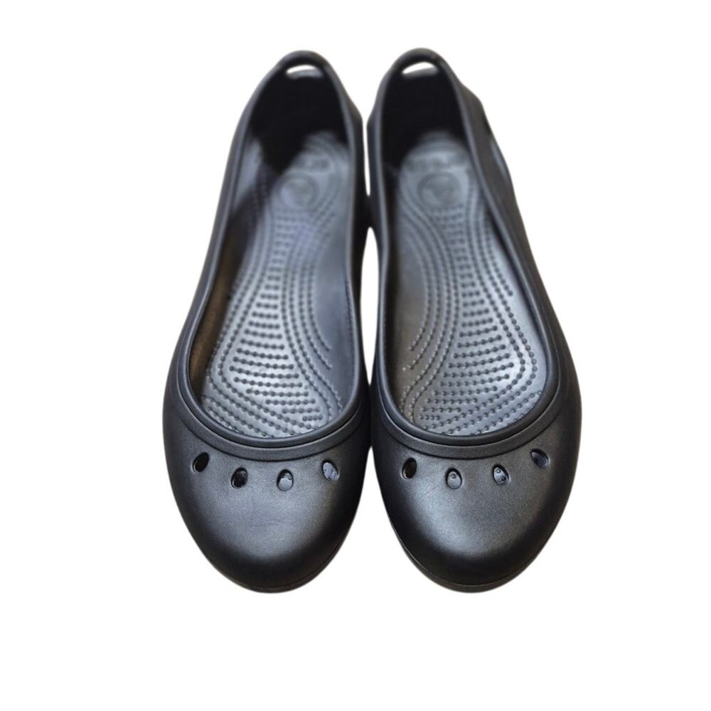 Black Crocs Kadee Ballet Slip On Flats Womens Size W10